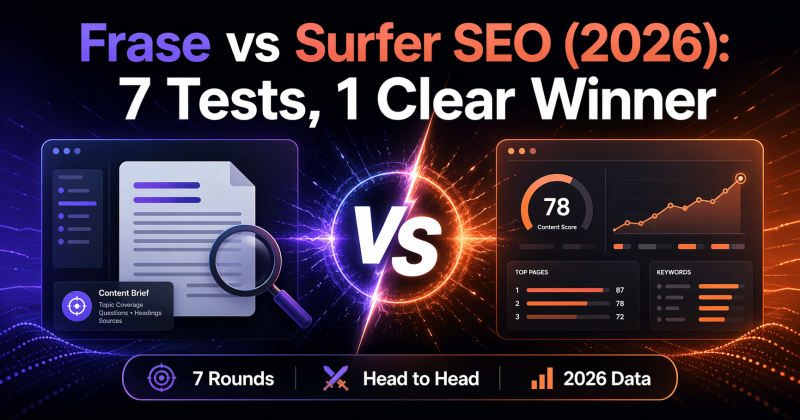 Frase vs Surfer SEO: We Tested Both for 3 Weeks — Here's the Honest Winner
