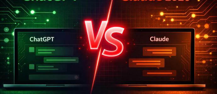 ChatGPT vs Claude 2026 AI writing tools comparison image