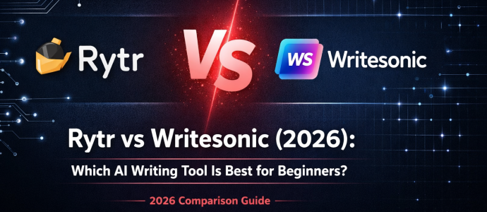 Rytr vs Writesonic side by side feature and pricing comparison 2026